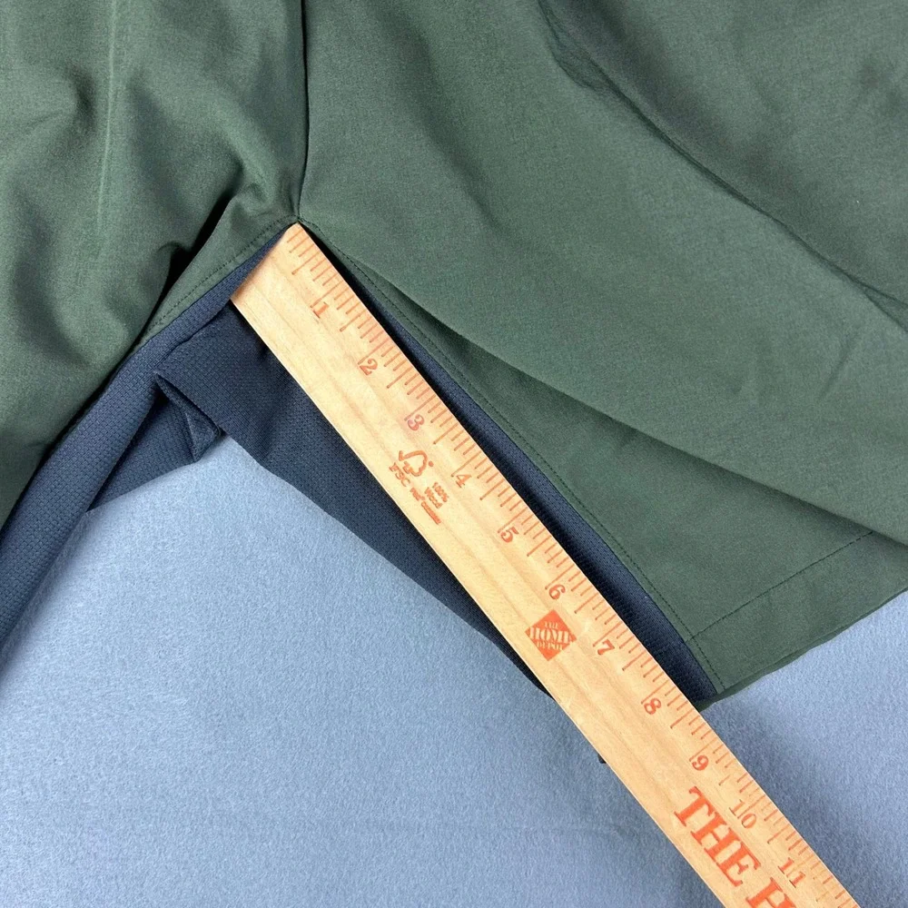 The North Face Shorts Mens Large Green FlashDry Athletic Training Running‎ Lined